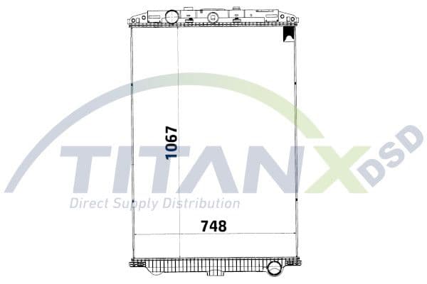 Radiator, racire motor TITANX RX179004