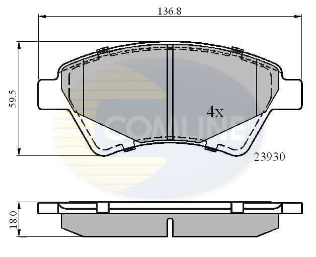 set placute frana,frana disc COMLINE CBP01160