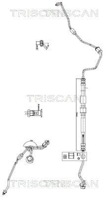 Furtun hidraulic, sistem de directie TRISCAN 8516 18001