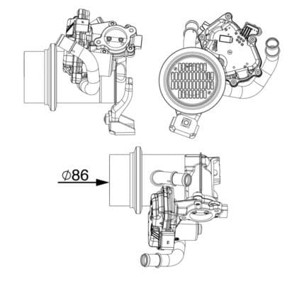 Radiator, recirculare gaze de esapament MAHLE BEHR *** PREMIUM LINE *** CE 18 000P