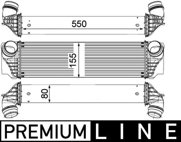 Intercooler, compresor MAHLE BEHR *** PREMIUM LINE *** CI 183 000P