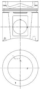 Piston KOLBENSCHMIDT 40742600
