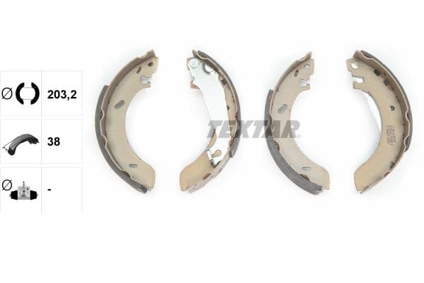 Set saboti frana TEXTAR 91043800
