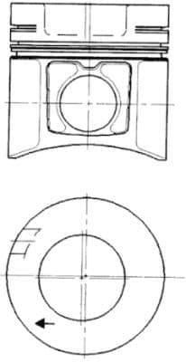 Piston KOLBENSCHMIDT 93485600