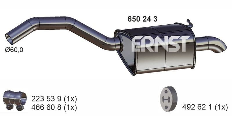 Toba esapament finala ERNST 650243