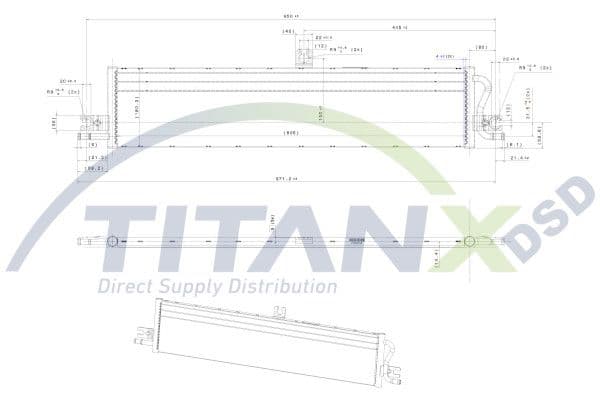Radiator, racire motor TITANX RX129012