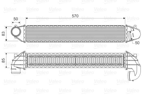 Intercooler, compresor VALEO 817936