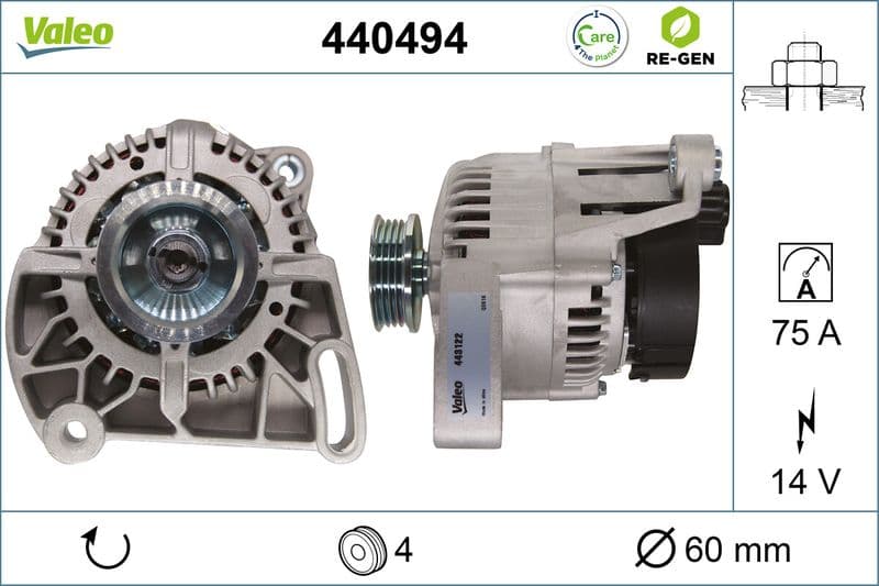 Generator / Alternator VALEO 440494