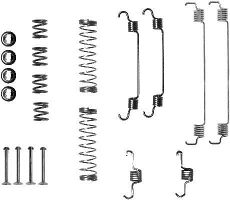 Set accesorii, sabot de frana TEXTAR 97031200