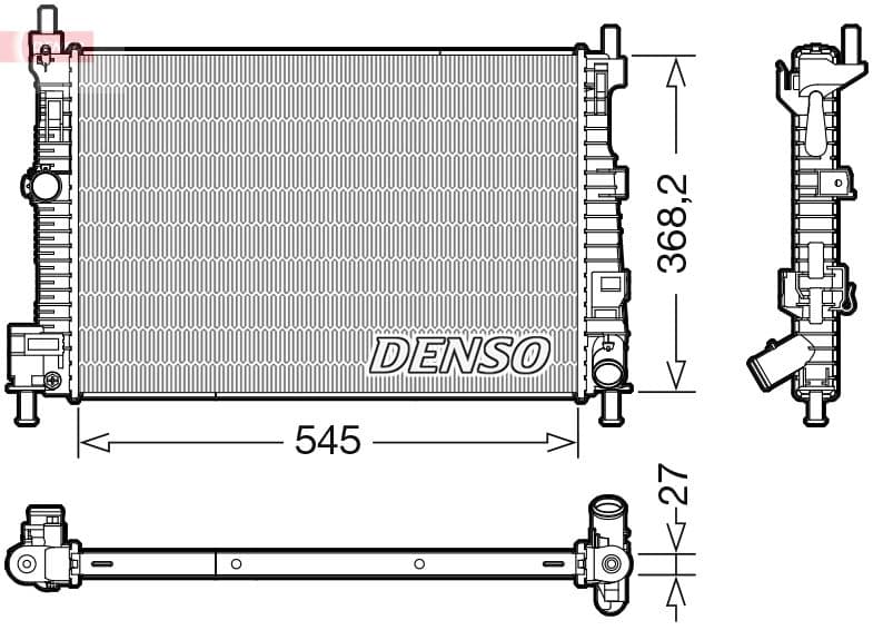 Radiator, racire motor DENSO DRM44045