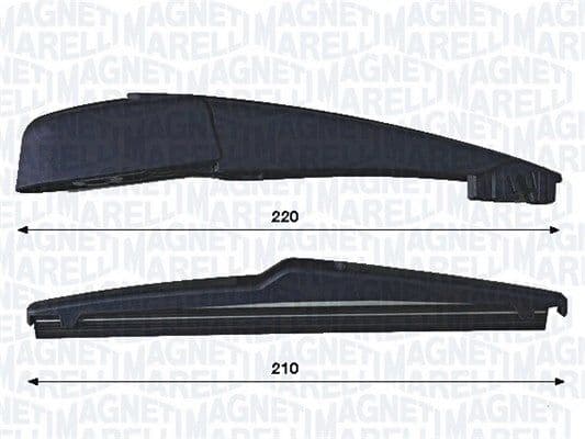 Set stergatoare, curatare parbriz MAGNETI MARELLI 000723180444