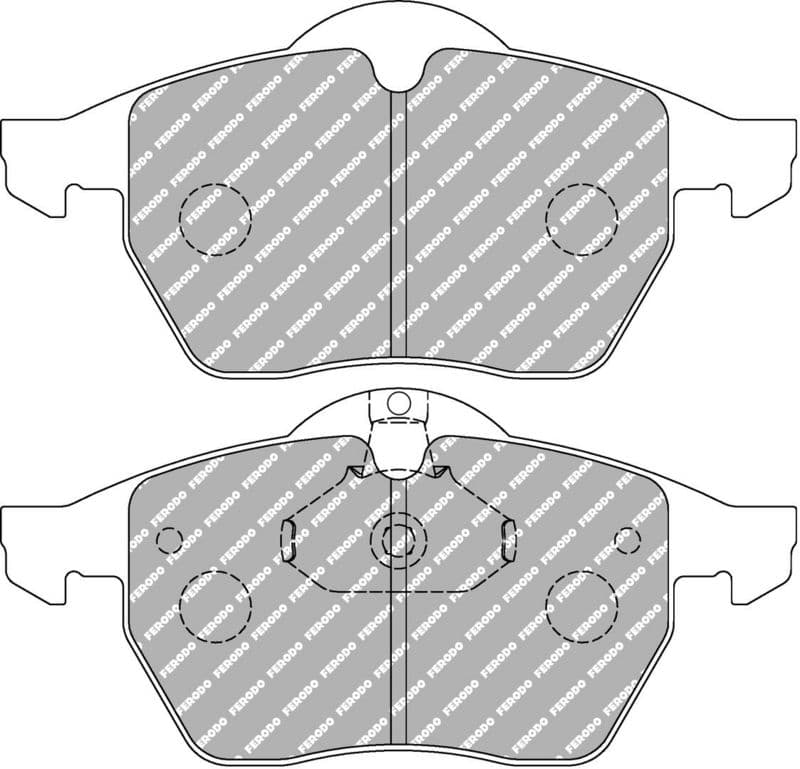 set placute frana,frana disc FERODO FDS1068