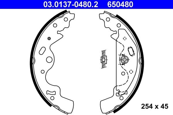 Set saboti frana ATE 03.0137-0480.2
