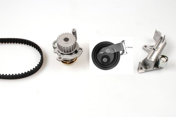 Set pompa apa + curea dintata HEPU PK05476