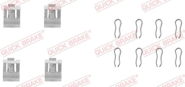 Set accesorii, placute frana QUICK BRAKE 109-1055