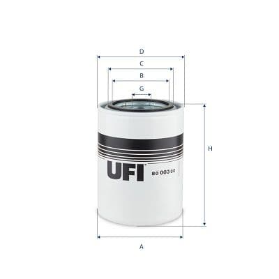 Filtru ulei UFI 80.003.00