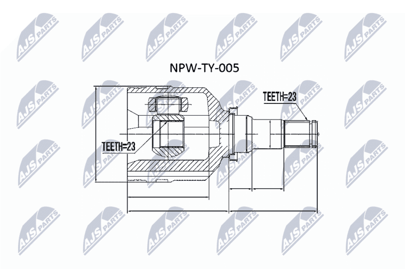 Set articulatie, planetara NTY NPW-TY-005