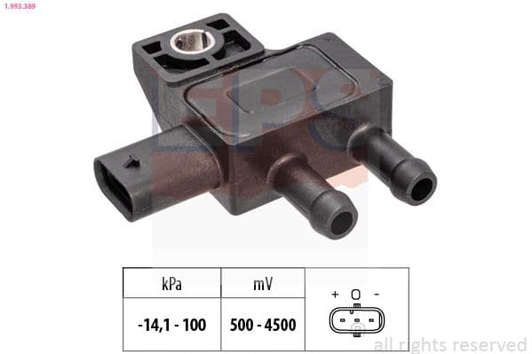 senzor presiune aer EPS Made in Italy - OE Equivalent 1.993.389