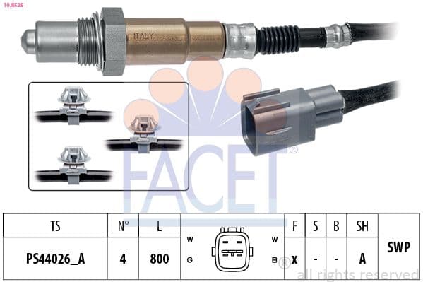 Sonda Lambda FACET Made in Italy - OE Equivalent 10.8525