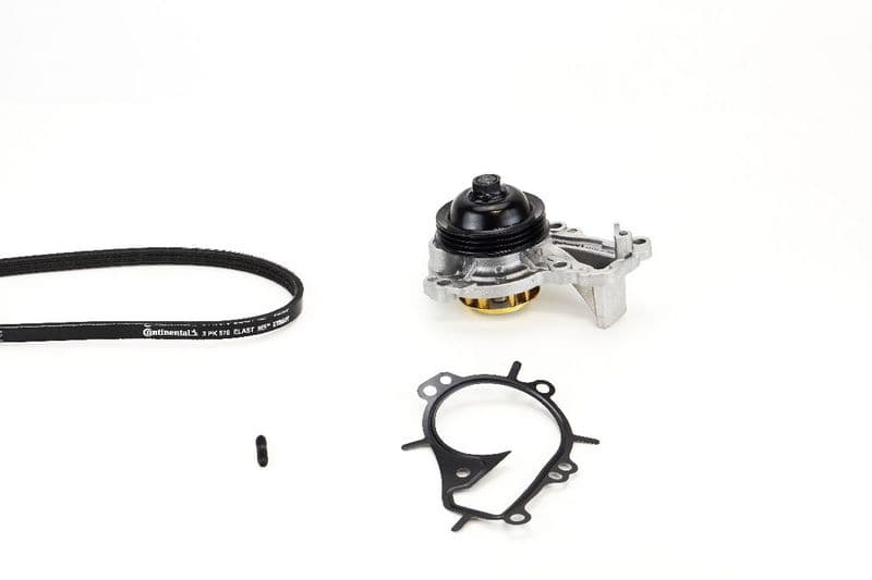 Pompa apa + Set curea transmisie cu caneluri CONTINENTAL CTAM 3PK576 ELAST WP2