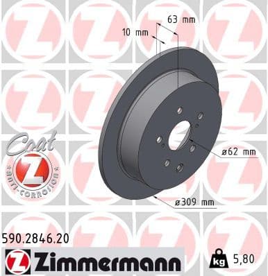 Disc frana ZIMMERMANN COAT Z 590.2846.20