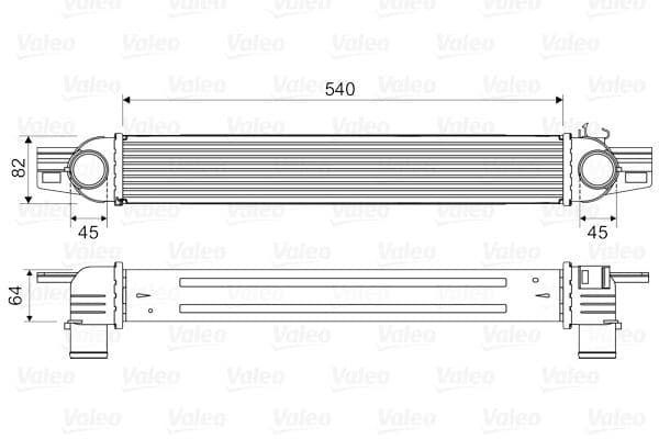 Intercooler, compresor VALEO 818545