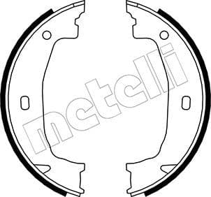 Set saboti frana, frana de mana METELLI 53-0018