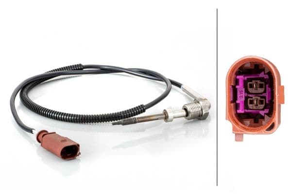 Senzor, temperatura gaze evacuare HELLA 6PT 014 494-631