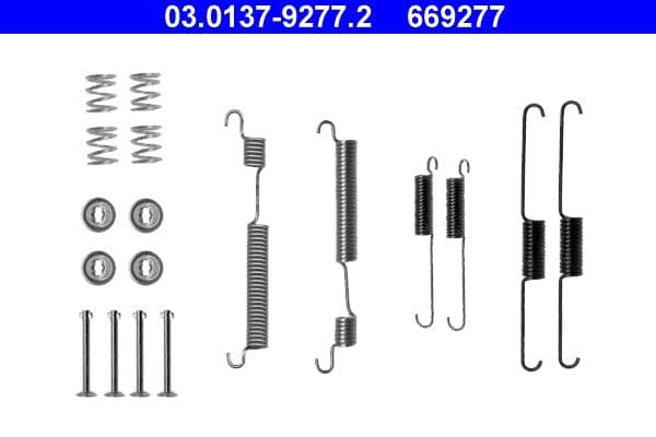 Set accesorii, sabot de frana ATE 03.0137-9277.2