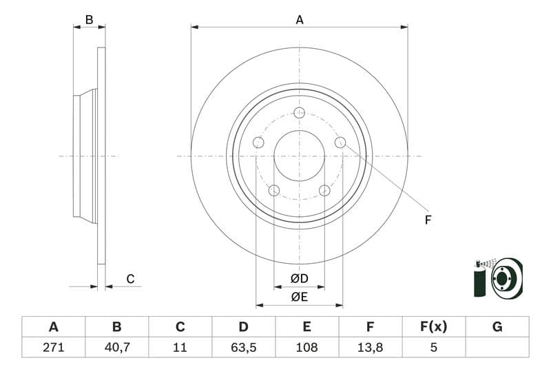 Disc frana BOSCH 0 986 479 F78