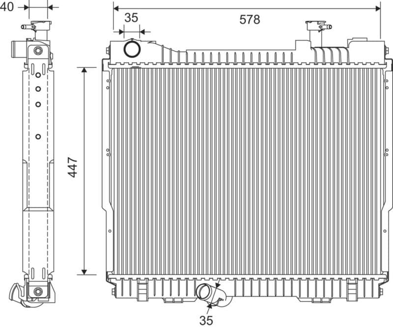 Radiator, racire motor VALEO 701403