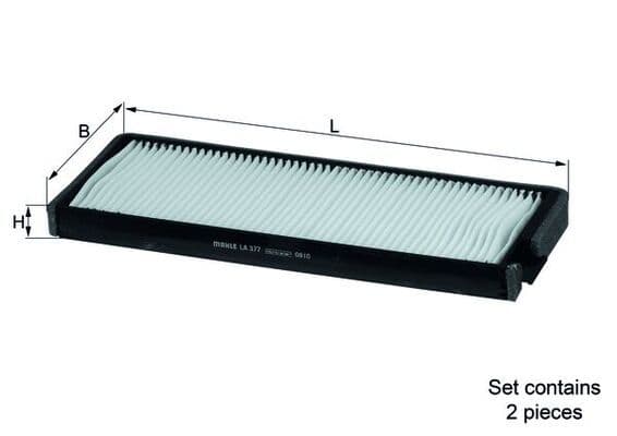 Filtru, aer habitaclu MAHLE LA 377/S