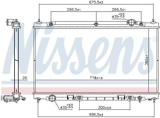 Radiator, racire motor NISSENS 686805