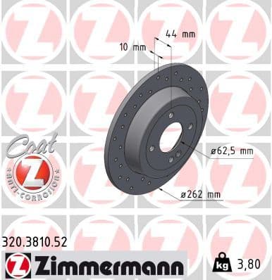 Disc frana ZIMMERMANN SPORT Z 320.3810.52