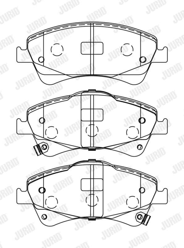 set placute frana,frana disc JURID 572600J