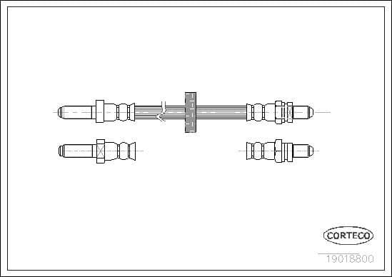 Furtun frana CORTECO 19018800