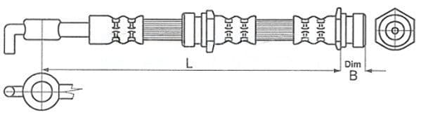 Furtun frana METZGER AUTOTEILE 4114057