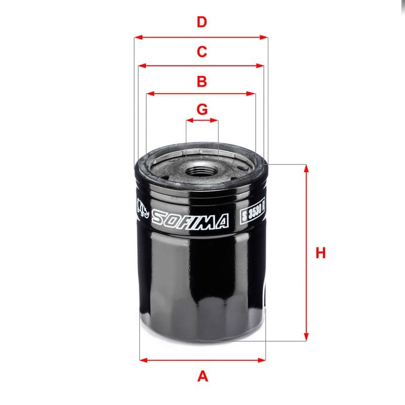 Filtru ulei SOFIMA S 3530 R
