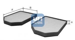 Filtru, aer habitaclu UFI 53.009.00