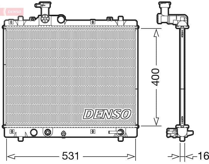 Radiator, racire motor DENSO DRM47035