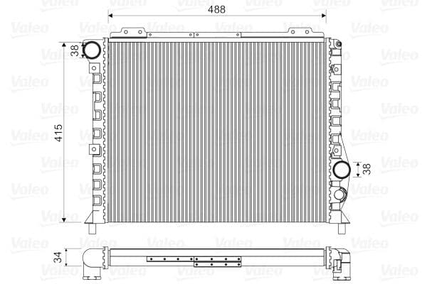 Radiator, racire motor VALEO 811068