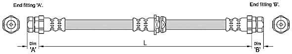 Furtun frana METZGER AUTOTEILE 4110248