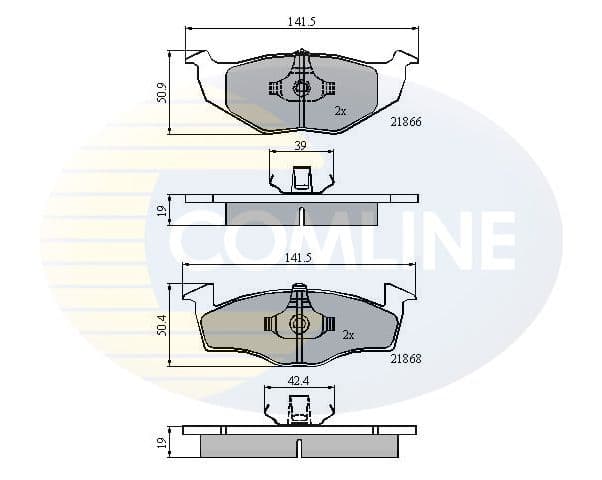 set placute frana,frana disc COMLINE CBP0706