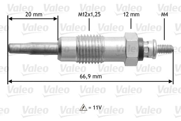 Bujie incandescenta VALEO 345111
