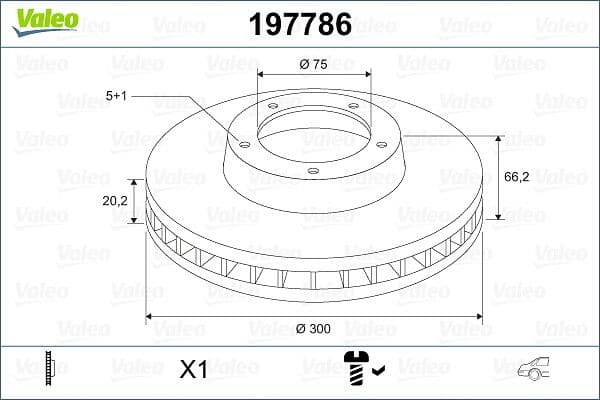 Disc frana VALEO 197786