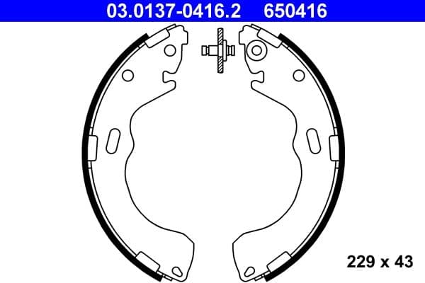 Set saboti frana ATE 03.0137-0416.2
