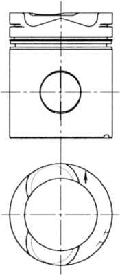 Piston KOLBENSCHMIDT 90712600