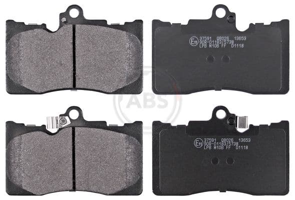 set placute frana,frana disc ABS 37591