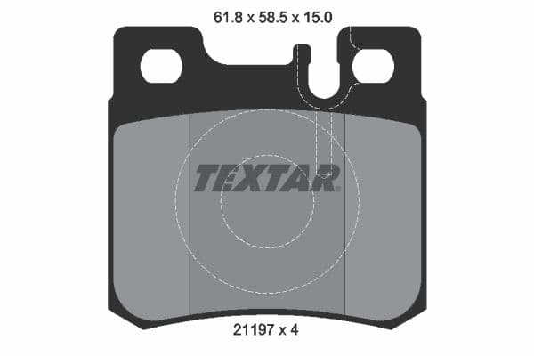 set placute frana,frana disc TEXTAR Q+ 2119701