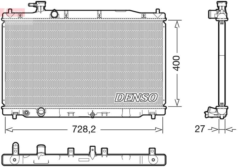 Radiator, racire motor DENSO DRM40050